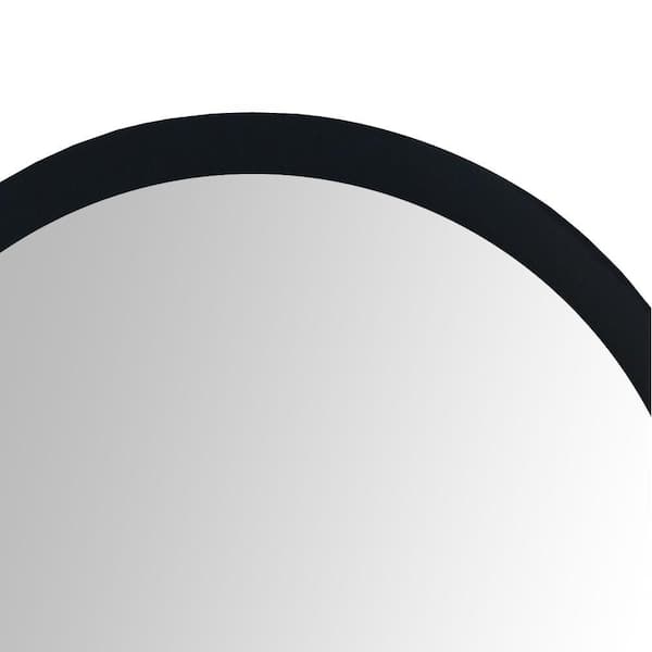 Circal Black Round Mirror