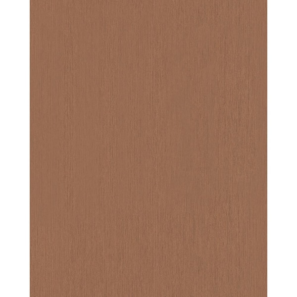 Unbranded Fine Brush Stripe Brown Matte Finish Vinyl on Non-Woven Non-Pasted Wallpaper Roll