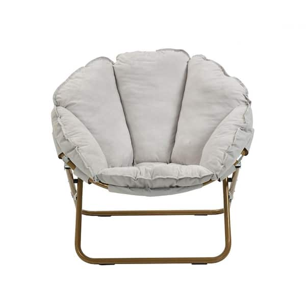 Saucer chair online gray