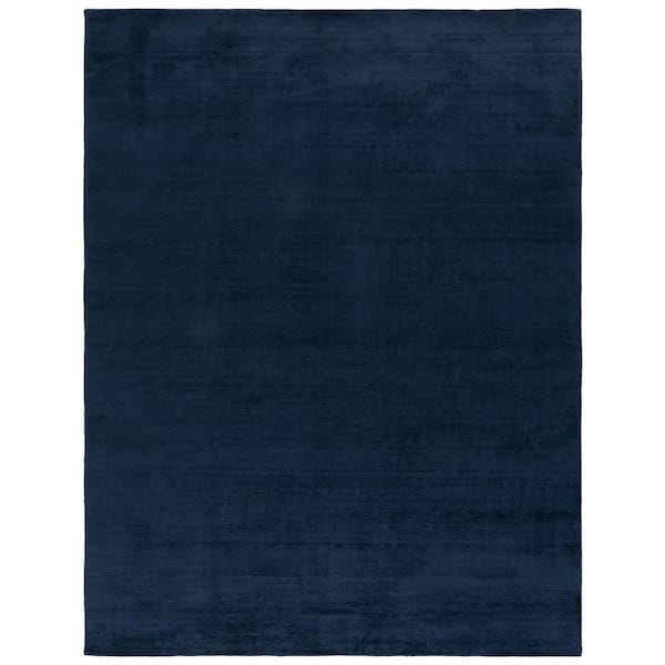 Soho 8 ft. x 10 ft. Navy/Blue Striated Area Rug