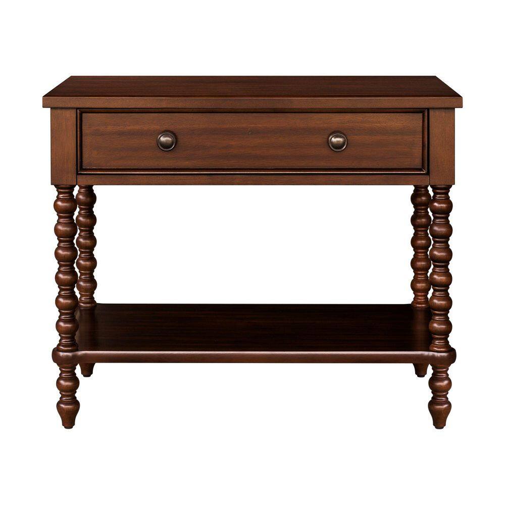 Beckett Morocco Brown 1 Drawer 32 in. W Large Nightstand - thumbnail 5