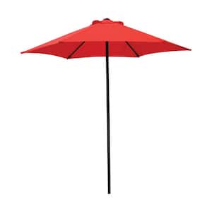 7.5 ft. Market Patio Umbrella in Red
