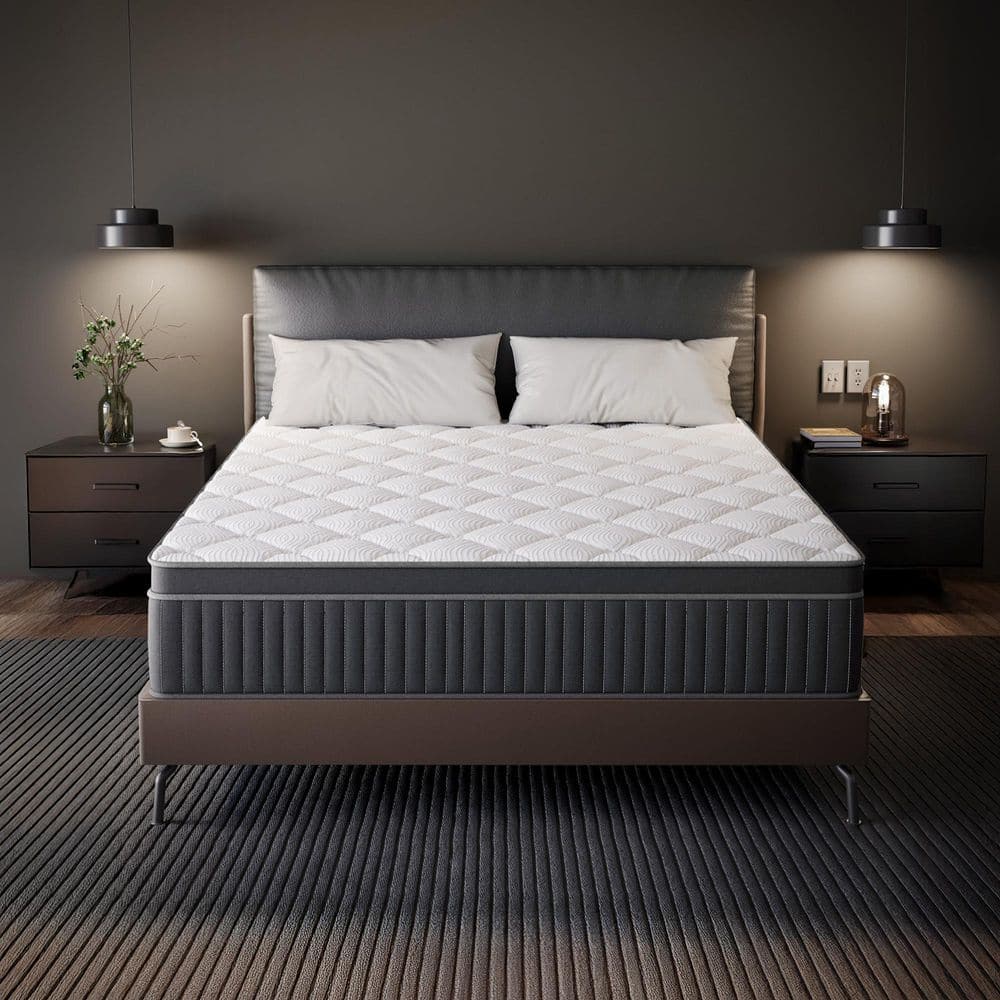 Babo Care King Medium Hybrid Gel Memory Foam 12 in. Innerspring