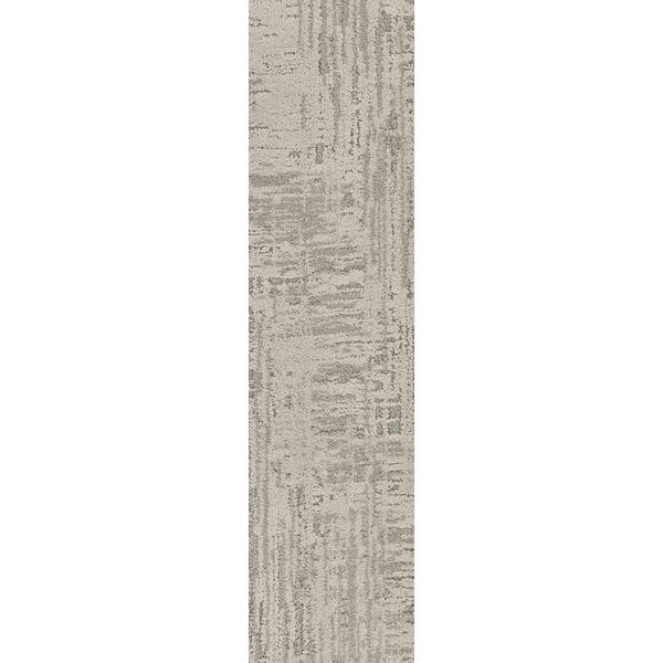 FLOORIGAMI Nature's Linen Gray Residential 9 in. x 36 Peel and Stick Carpet Tile (8 Tiles/Case)18 sq. ft.