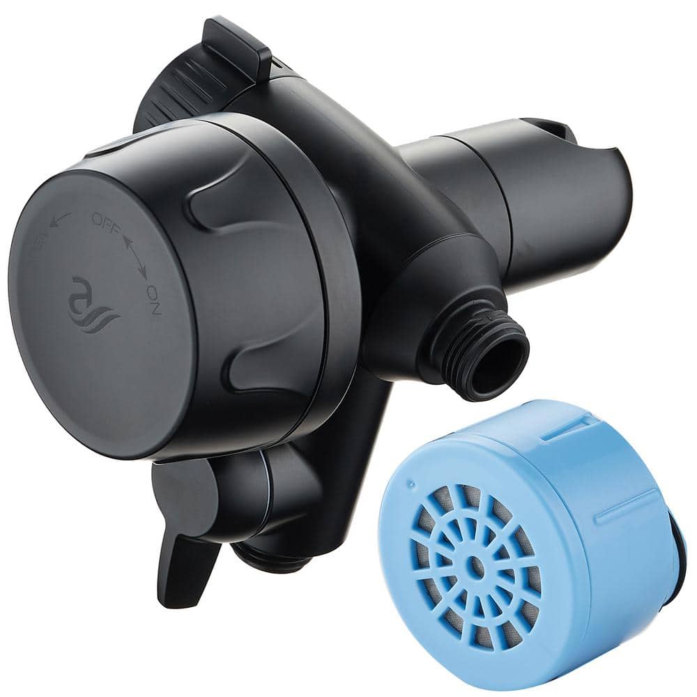 Advanced shower filter for combo shower heads with KDF filtration and built