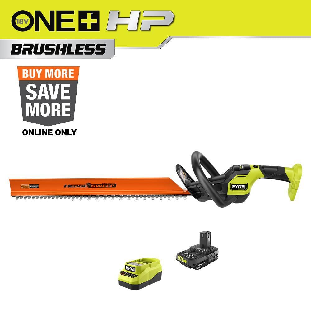 RYOBI TRYMASTER SUPER HELICAL Z 磯 4-53遠投 RYOBI ONE+ HP 18V Brushless 24 in. Cordless Battery Hedge Trimmer