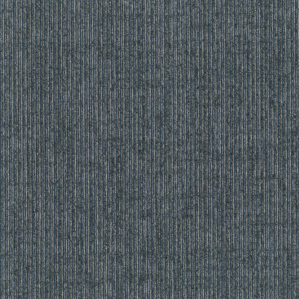 Navy Blue Low Pile Square Carpet Tile with PET Fiber