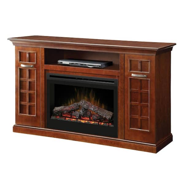 Dimplex Yardley 33 in. Media Console Electric Fireplace in Chestnut