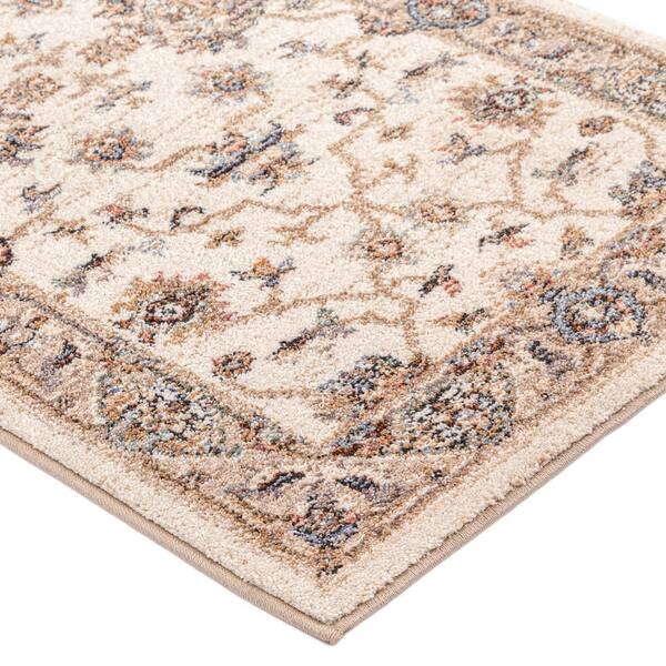 Concord Global Trading Cashmere Ivory 2 ft.x 7 ft. Traditional