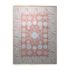 Rust 9 ft. x 12 ft. Hand-Knotted Wool Classic Timeless Rug Area Rug