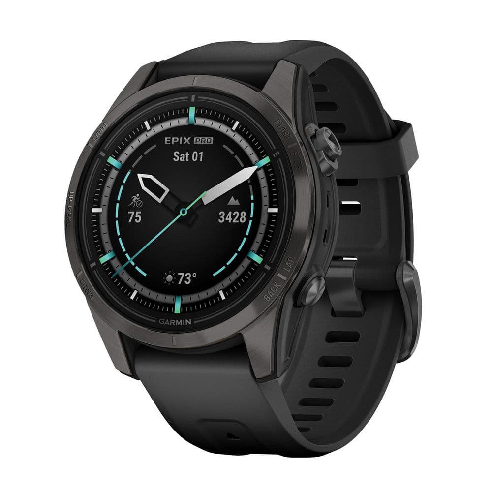 epix Pro (Gen 2) Sapphire Edition Smartwatch with 42-mm Case 1.65 x. 56 in Carbon Gray price history on PriceWatchPro