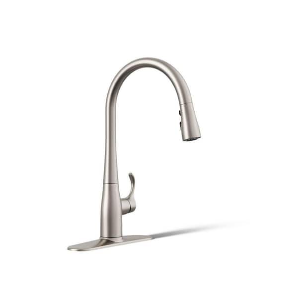Simplice Single-Handle Pull-Down Sprayer Kitchen Faucet with DockNetik and Sweep Spray in Vibrant Stainless