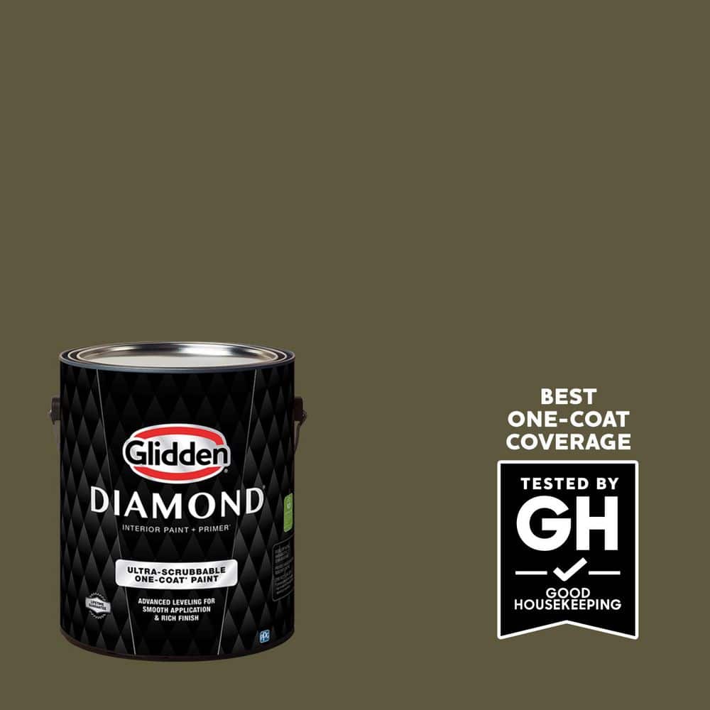 1 gal. PPG1113-7 Olive Green Eggshell Interior Paint with Primer price history on PriceWatchPro