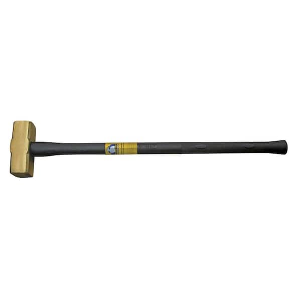 Klein Tools 7HBRFRH10 Brass Sledge Hammer, Fiberglass Rubber Grip Handle,  10-Pound by Klein Tools＿並行輸入
