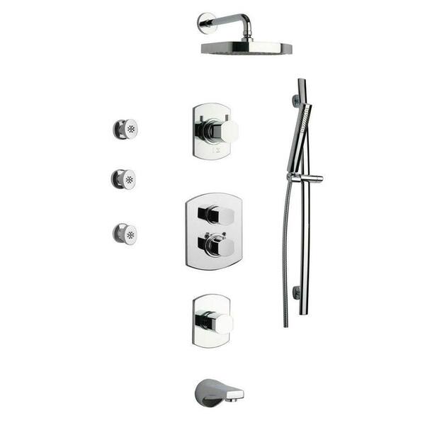 LaToscana Novello Shower System 8 in Chrome