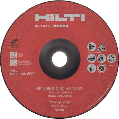 5 in. x 1/4 in. x 7/8 in. AG-D SPX Type-27 Ultimate Ceramic Grinding Wheel (10-Pack)