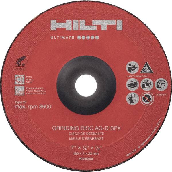 Hilti 9 in. x 1/4 in. x 7/8 in. AG-D SPX Type 27 Ultimate Ceramic Grinding Wheel (10-Pack)