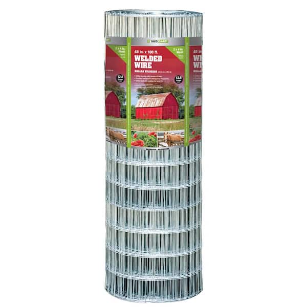 4 ft. x 100 ft. 12.5-Gauge Galvanized Welded Wire