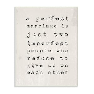 10 in. x 15 in. "A Perfect Marriage" by Daphne Polselli Printed Wood Wall Art