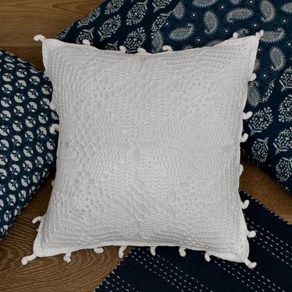 white lace throw pillows