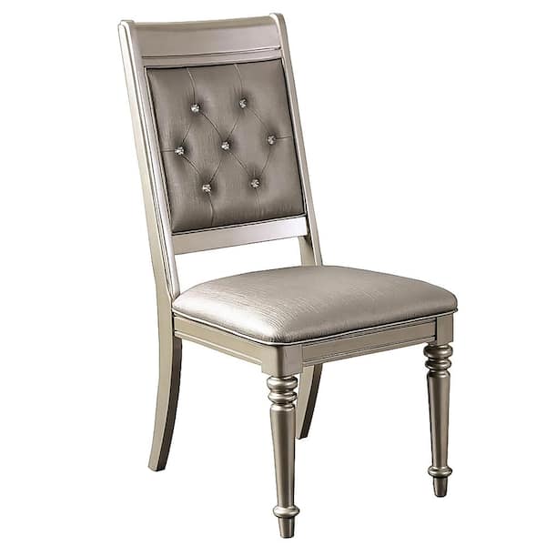 SARINA Silver Contemporary Style Side Chair