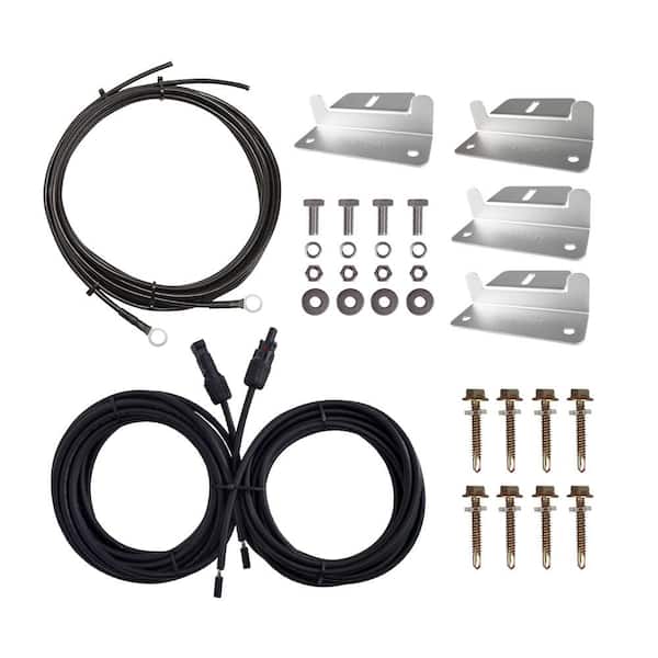 Renogy 100-Watt Solar Panel Systems with Accessories and Cables Kit