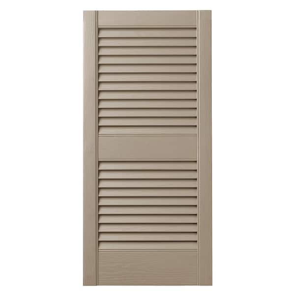 Ply Gem 15 In. X 35 In. Open Louvered Polypropylene Shutters Pair In ...