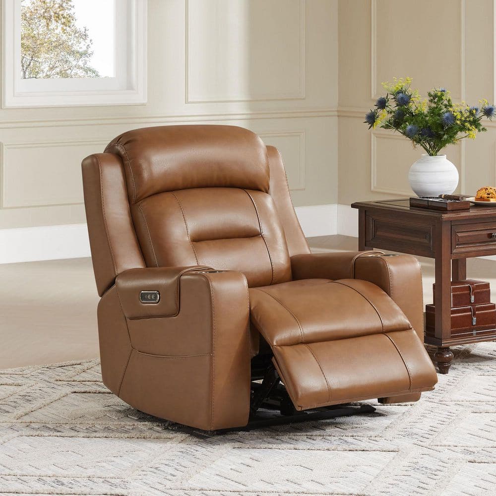 Spruce & Spring Finn Saddle Genuine Leather Power Recliner Spruce & Spring Finn Saddle Genuine Leather Power Recliner