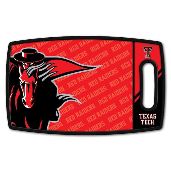 NCAA Texas Tech Red Raiders Logo Series Cutting Board 9 in. x 0.5 in. - Rectangle- Manufactured Wood and Polypropylene