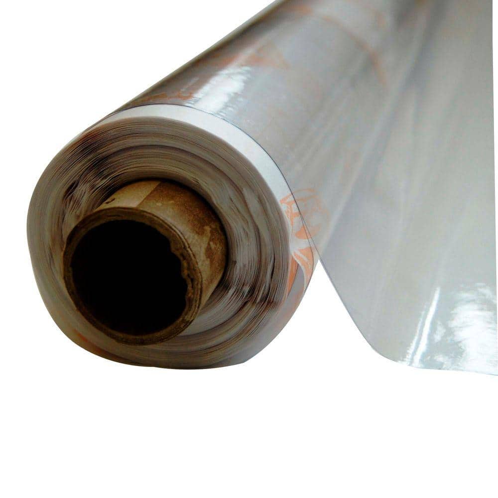 Vinyl-It 4-1/2 ft. x 75 ft. Clear 8 mil Plastic Sheeting 10008 - The Home  Depot