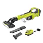 ONE+ 18V Cordless Hand Vacuum with Powered Brush Kit with 2.0 Ah Battery and Charger