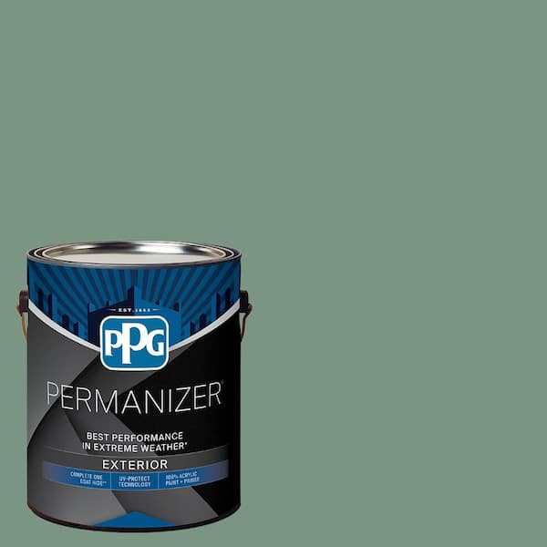 1 gal. PPG1133-5 Slate Green Semi-Gloss Exterior Paint