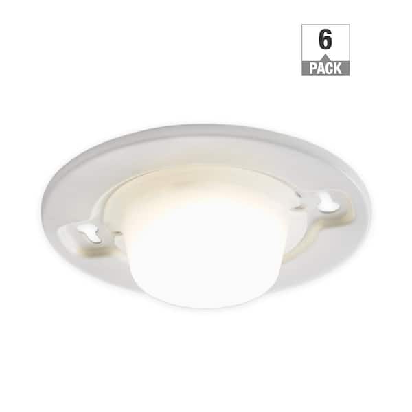 Commercial Electric 45-Watt Equivalent 5 in. E26 Closet Light Utility Light LED Light Bulb 650 Lumens Switch Controlled 4000K (6-Pack)