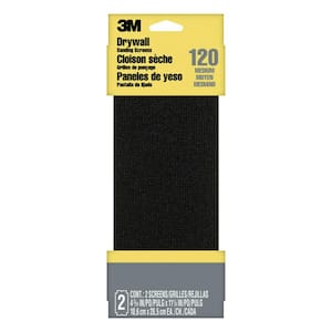 4-3/16 in. x 11-1/4 in. 100 Grit Medium Drywall Sanding Screens (2-Pack)
