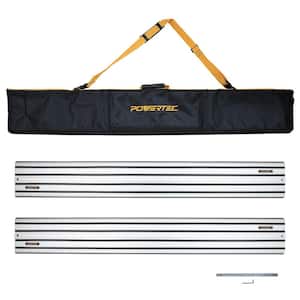 110 in. Track Saw Track Guide Rail Set for DeWalt, with Carrying Bag for Festool, Makita and Dewalt Woodworking Projects