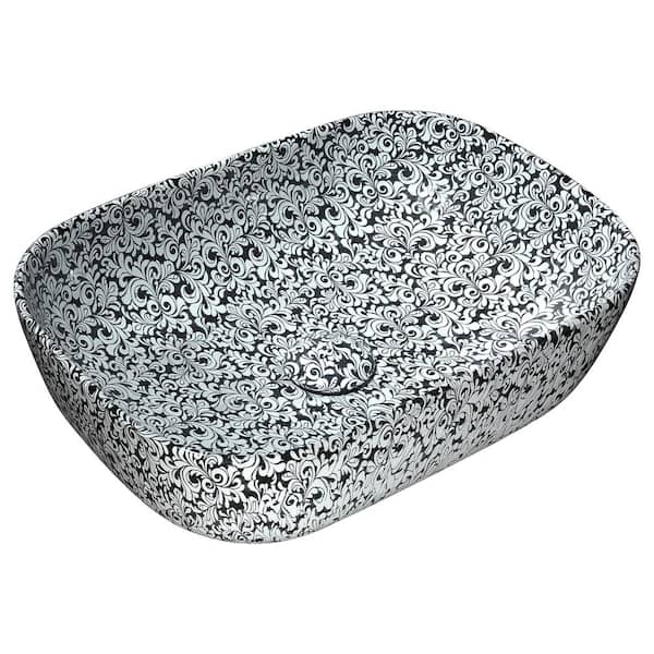 ANZZI Ceramic Vessel Sink in Speckled Stone