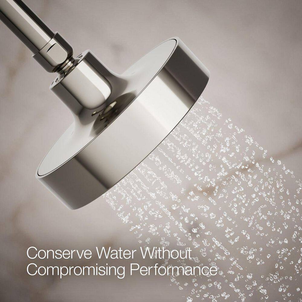 Polished Nickel Single-Function Wall Mounted Showerhead