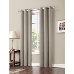 Stone Woven Thermal Blackout Curtain - 40 in. W x 84 in. L