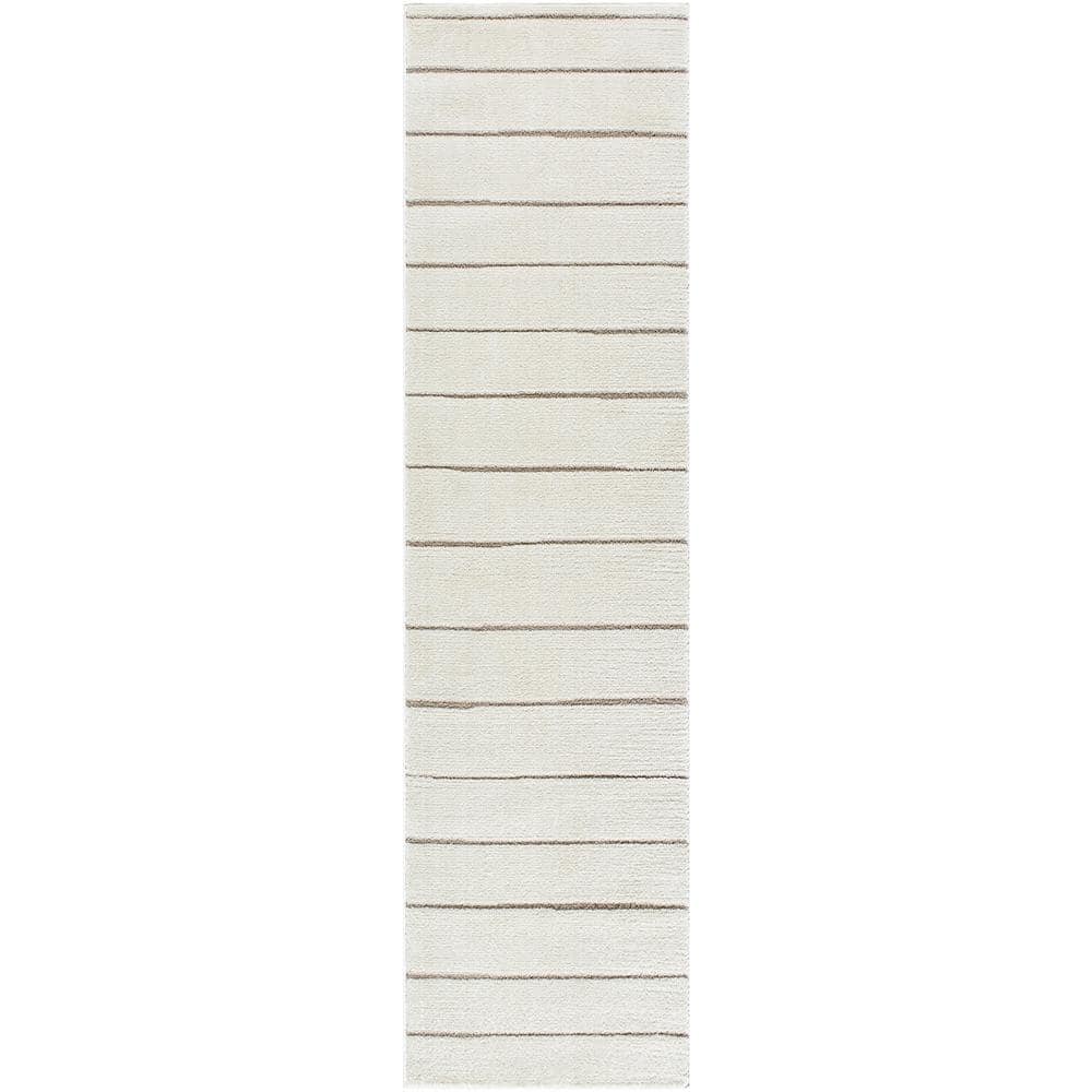 x Our PNW Home Ivory/Taupe 3 ft. x 10 ft. Cascade Striped Global Indoor Area Rug price history on PriceWatchPro