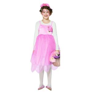 Pink Flower Fairy Girl Child Halloween Costume Large