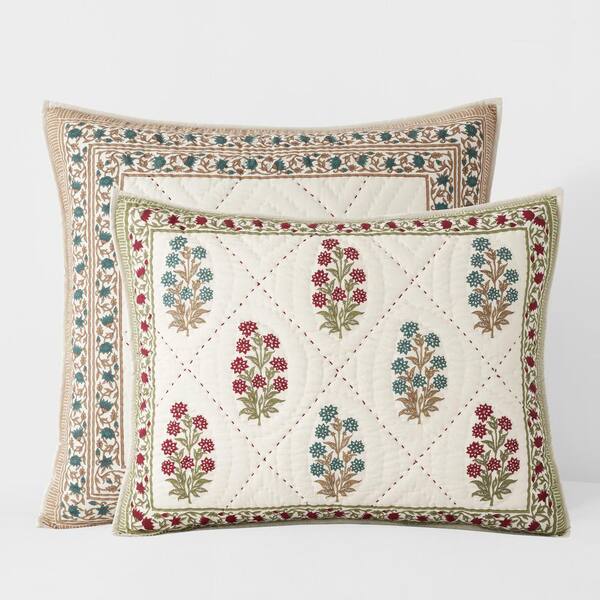 The Company Store Mira Quilted Multi Cotton King Sham