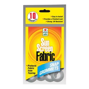 Sun Screen Shade Canopy Fabric Snap Grommets (10-Pack)