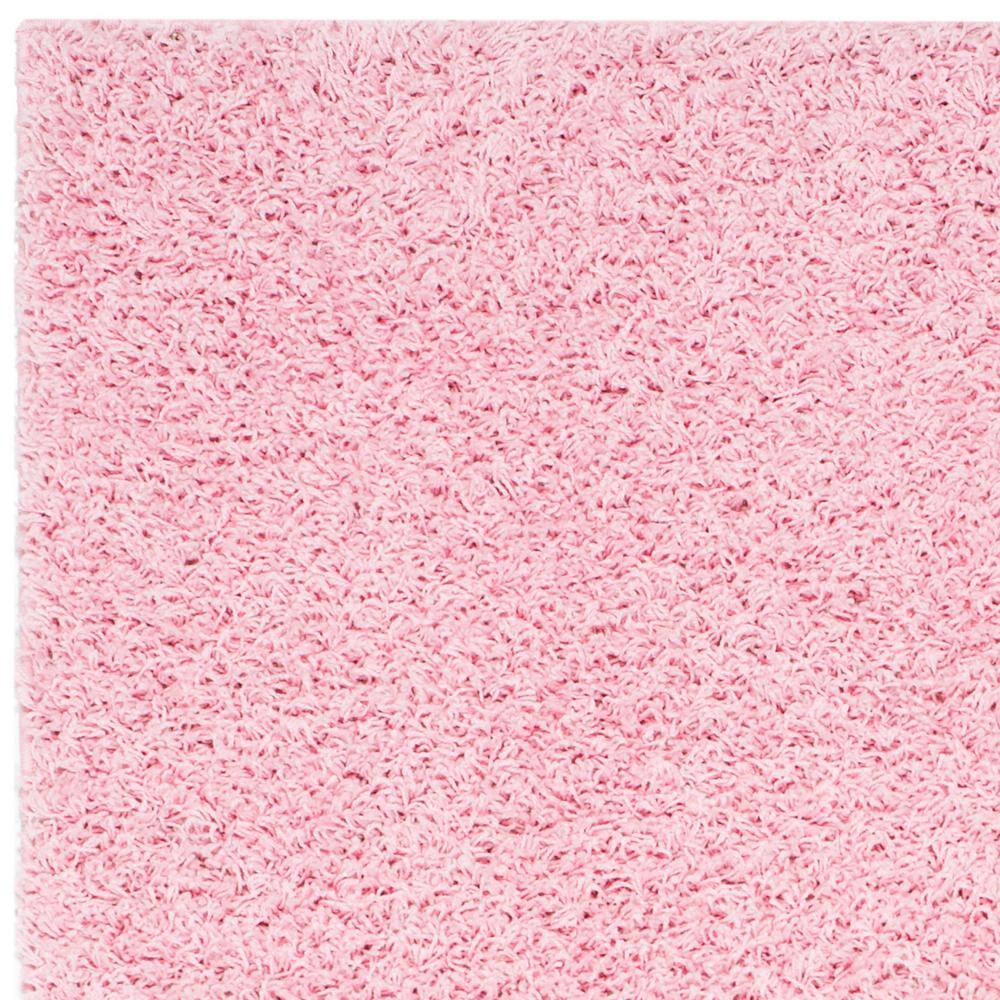 Plush Euro-Style Pink Shag Area Rug 8' x 10'