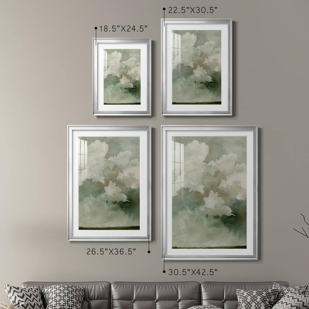 Coming Rain I Silver Framed Abstract Print Set