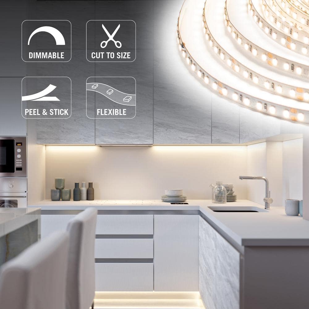 Bright White 32.8-ft LED Tape Light with 120 LEDs per Meter
