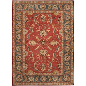 John Rust Red 8 ft. x 11 ft. Area Rug