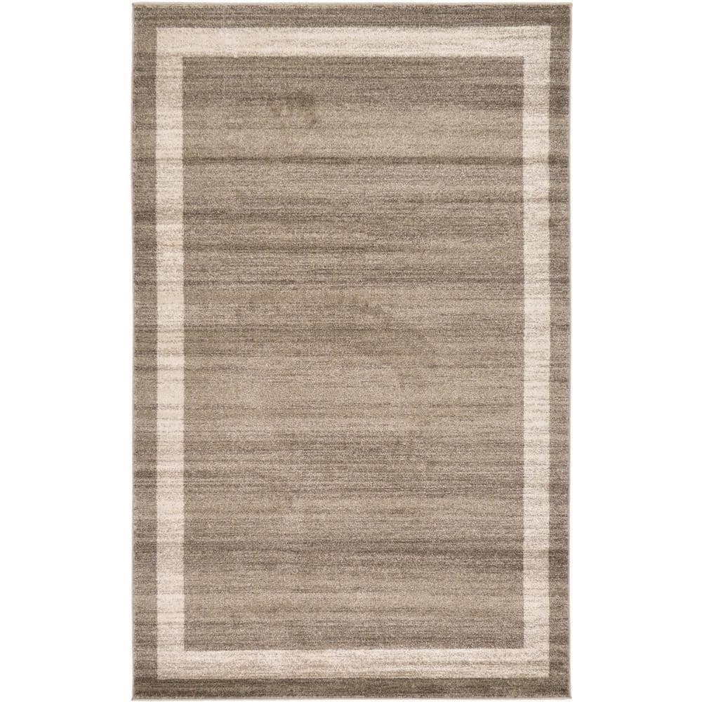 Handmade Tufted Easy-Care Reversible Rug in Light Brown/Beige