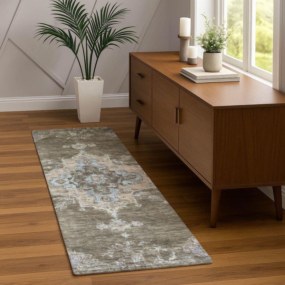 Chantille Machine Washable Indoor/Outdoor Abstract ACN2321 Brown 2 ft. 3 in. x 7 ft. 6 in. Runner Rug price history on PriceWatchPro