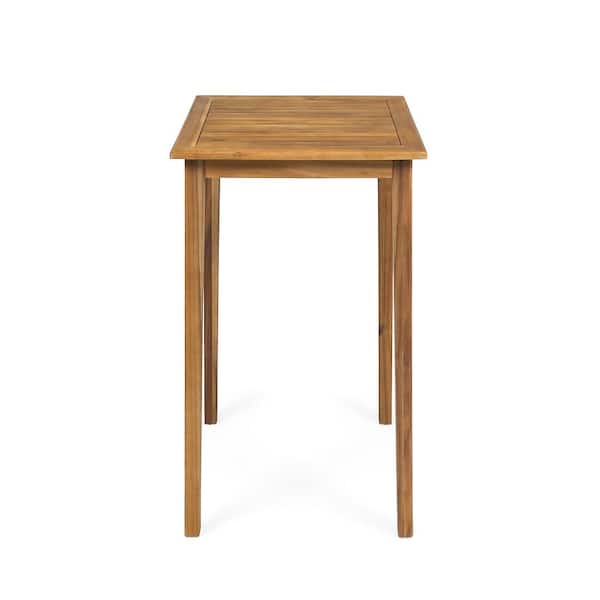 Lycvki Teak Acacia Wood Outdoor Square Dining Table WFR594 - The