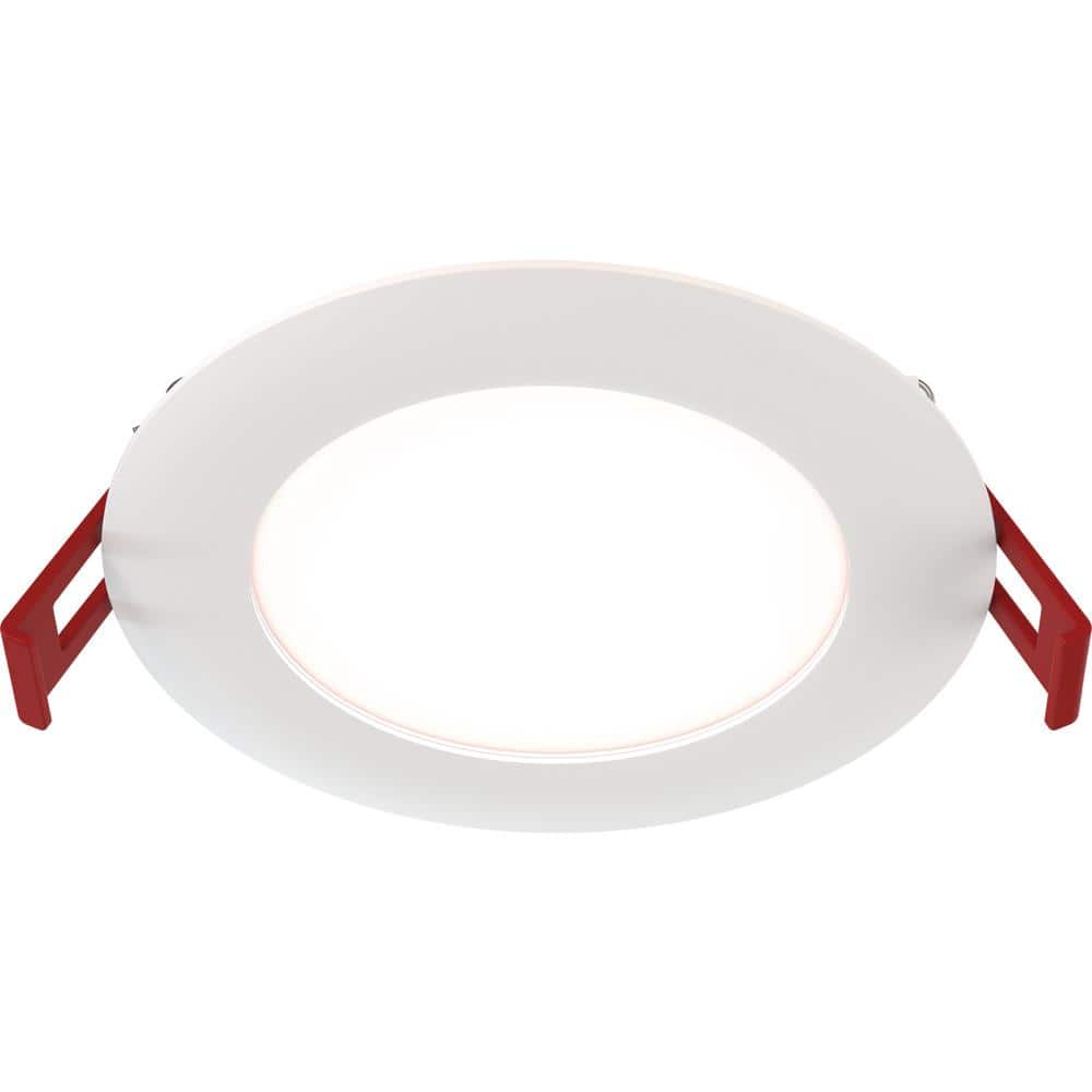 4'' White Aluminum LED Canless Recessed Downlight